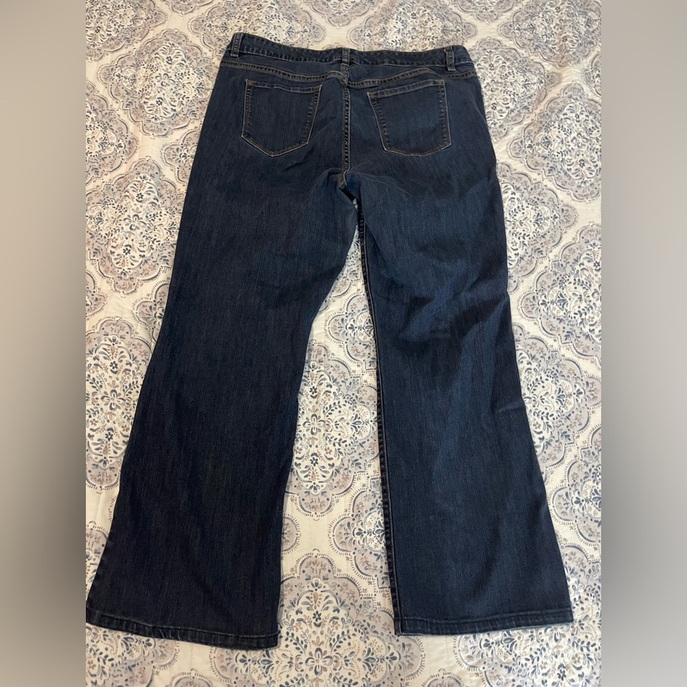 Old Navy Dark Blue Flare Jeans - Picture 2 of 3